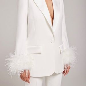 Nadine Merabi MARGOT WHITE BLAZER
